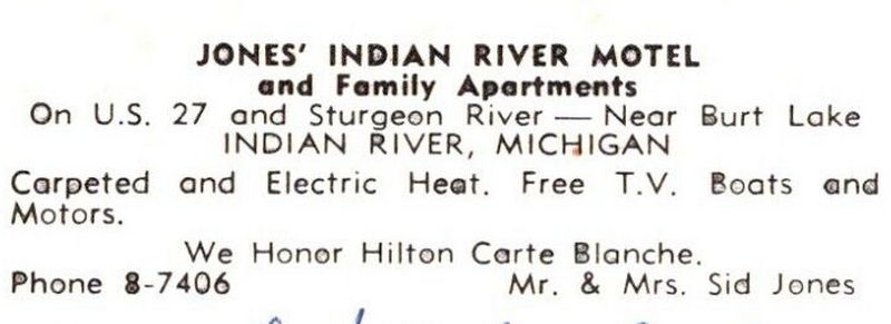 Indian River Motel and Cottages - Vintage Postcard